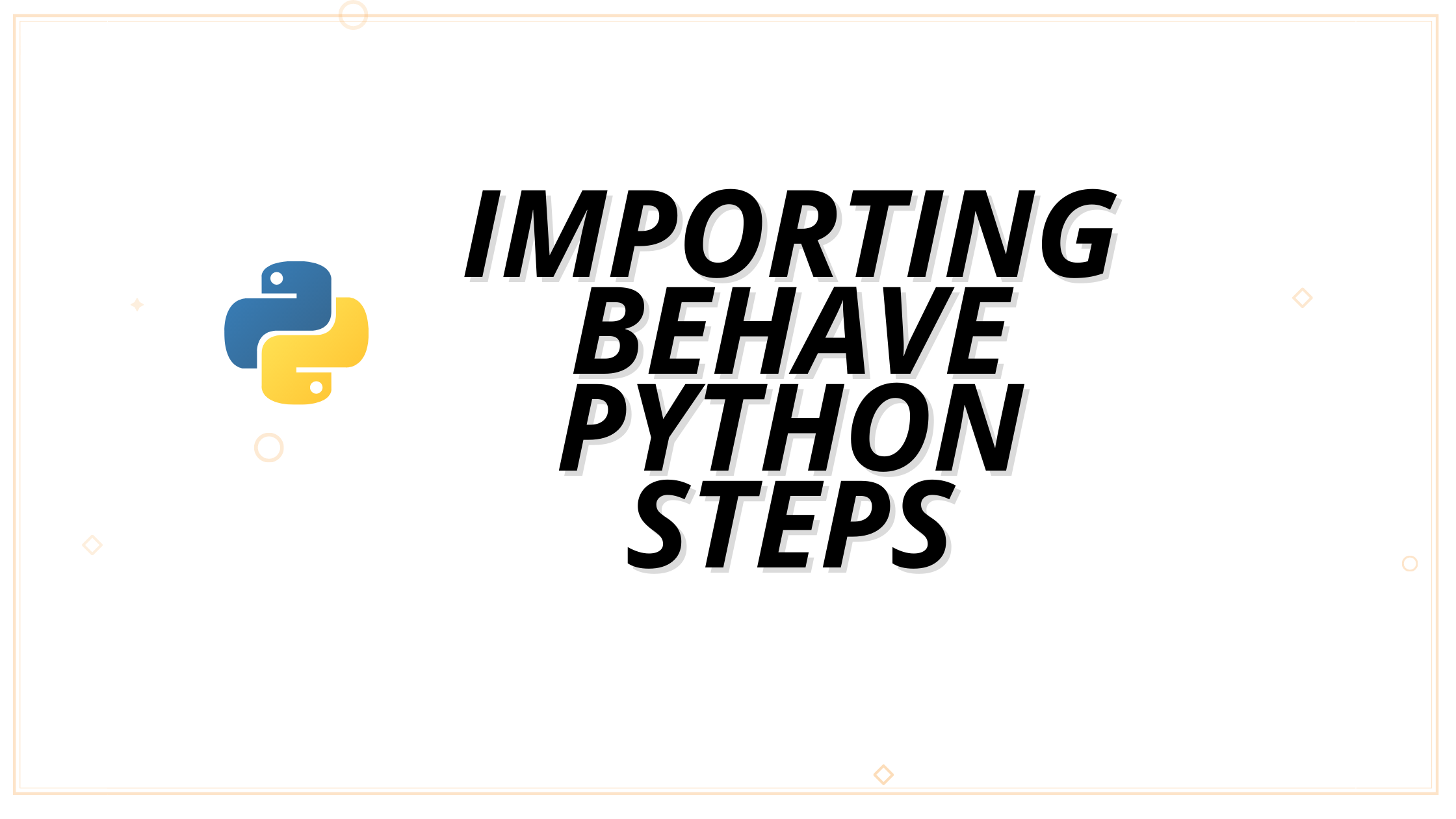 Importing behave python steps from subdirectories